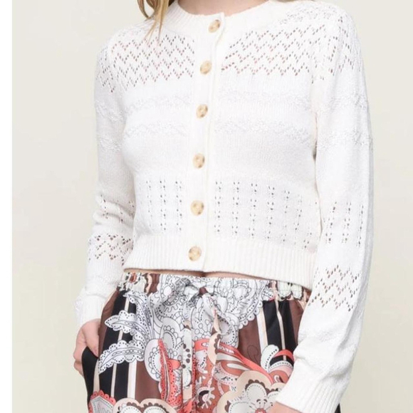 central park west Sweaters - CENTRALPARKWEST
IRIS CROCHET SWEATER size small NWT